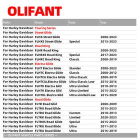 OLIFANT rear packaging for Road King highlighting included rear kit and easy replacement