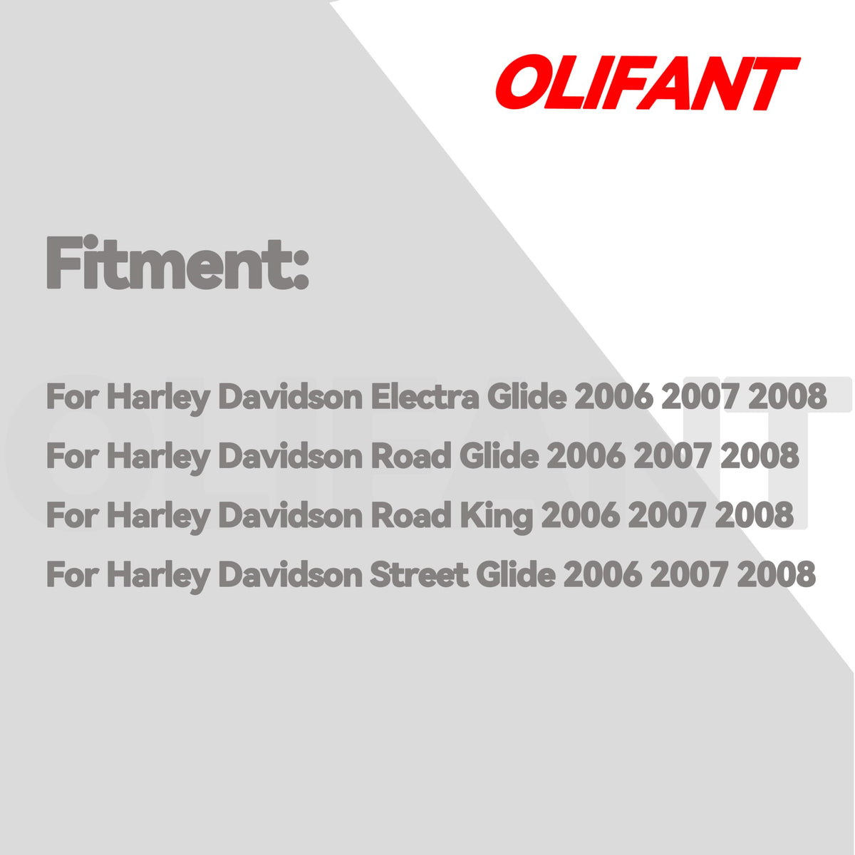 OLIFANT rectifier connector detail showing plug shape for easy installation