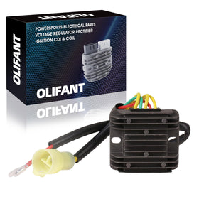 OLIFANT regulator rectifier front view showing compact design and reliable fit