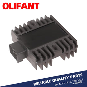 OLIFANT regulator next to ruler showing compact size for simple installation benefit
