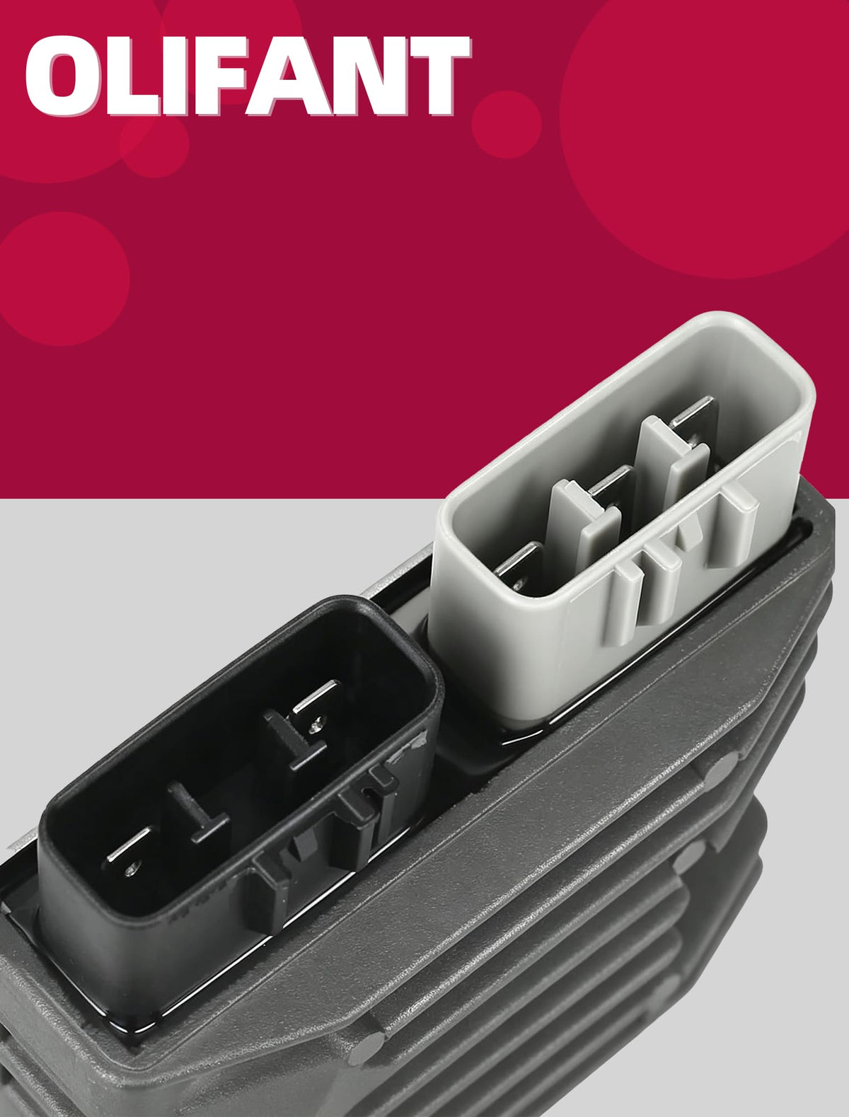 OLIFANT regulator next to ruler to show compact size and easy fitment