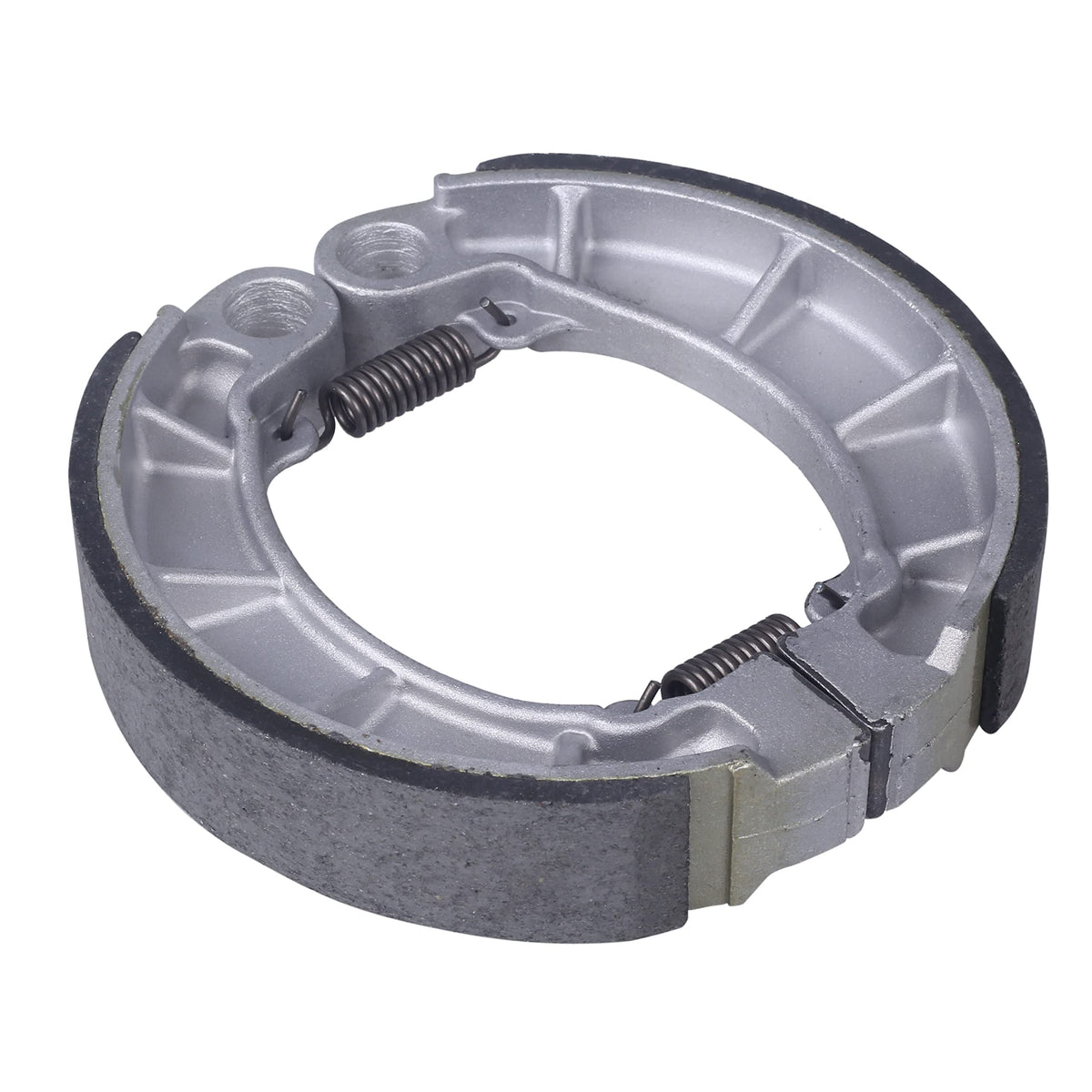 OLIFANT brake shoe next to ruler showing exact sizing for accurate fit