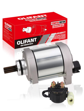 OLIFANT starter front view showing housing and benefits of durable construction