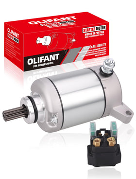 OLIFANT starter front view showing compact body and bolt pattern benefit easy replacement