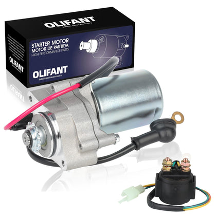 OLIFANT starter front view showing compact housing and easy fit