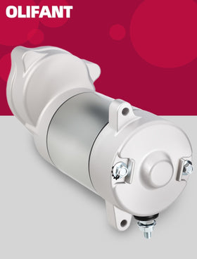 OLIFANT starter installed in ATV engine bay demonstrating correct fit and clearance