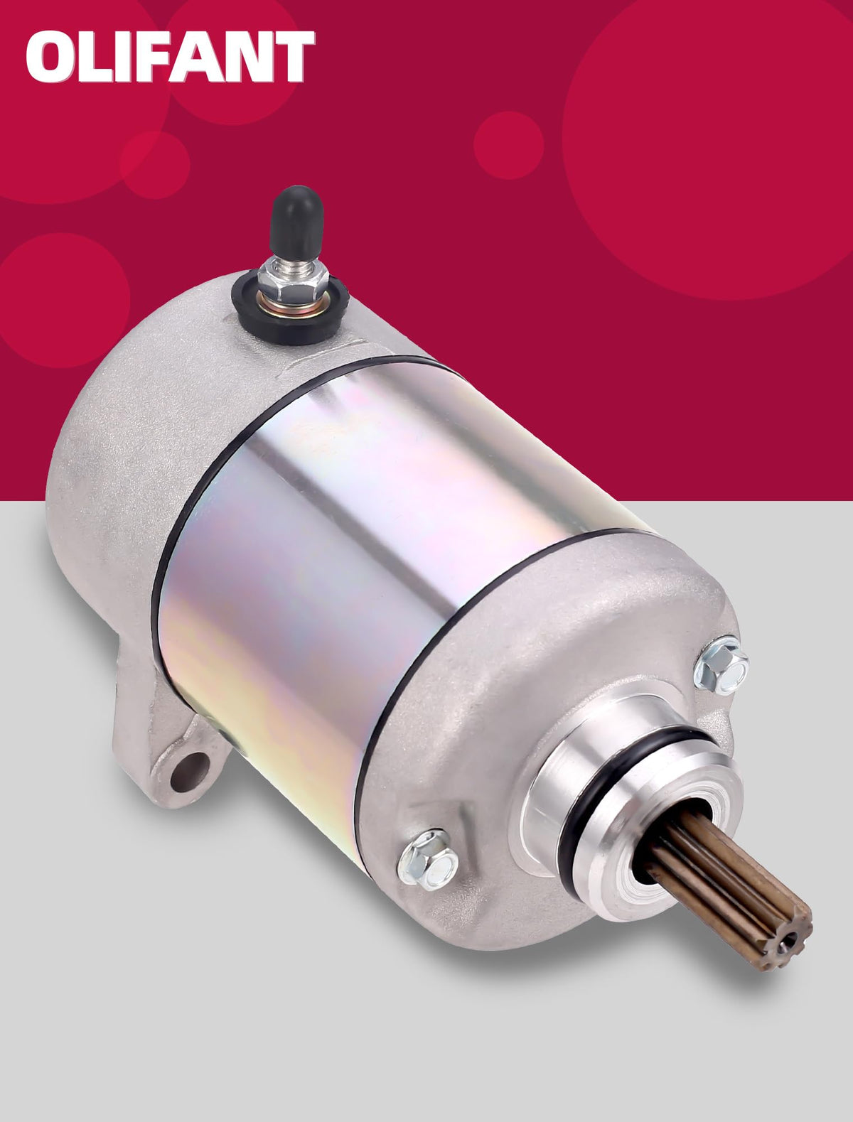 OLIFANT starter installed on Rancher demonstrating OEM-style compatibility