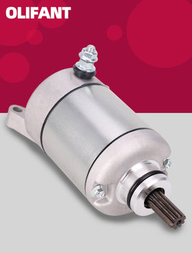 OLIFANT starter mounted on YFZ450 engine demonstrating direct-fit installation advantage