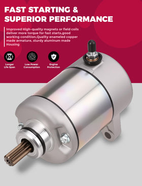 OLIFANT side profile of starter motor showing compact durable design
