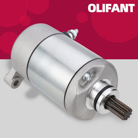 OLIFANT starter installed in Polaris engine bay demonstrating direct-fit replacement convenience