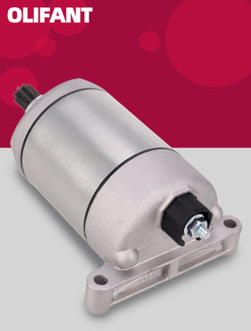 OLIFANT starter mounting flange and bolts showing secure installation