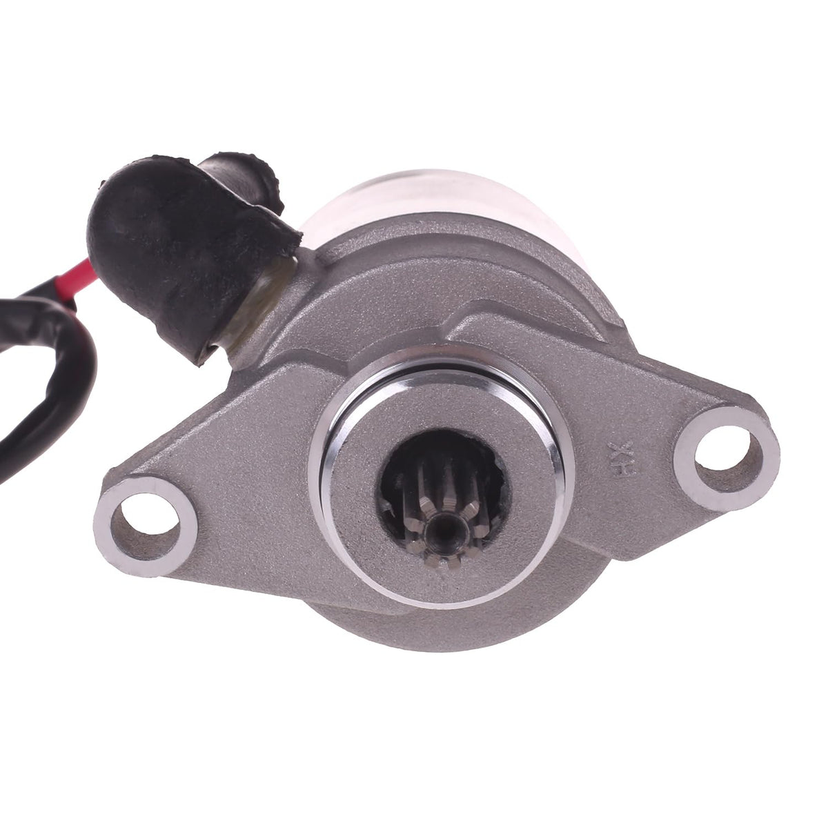 OLIFANT starter mounting flange detail illustrating robust aluminum housing for durability