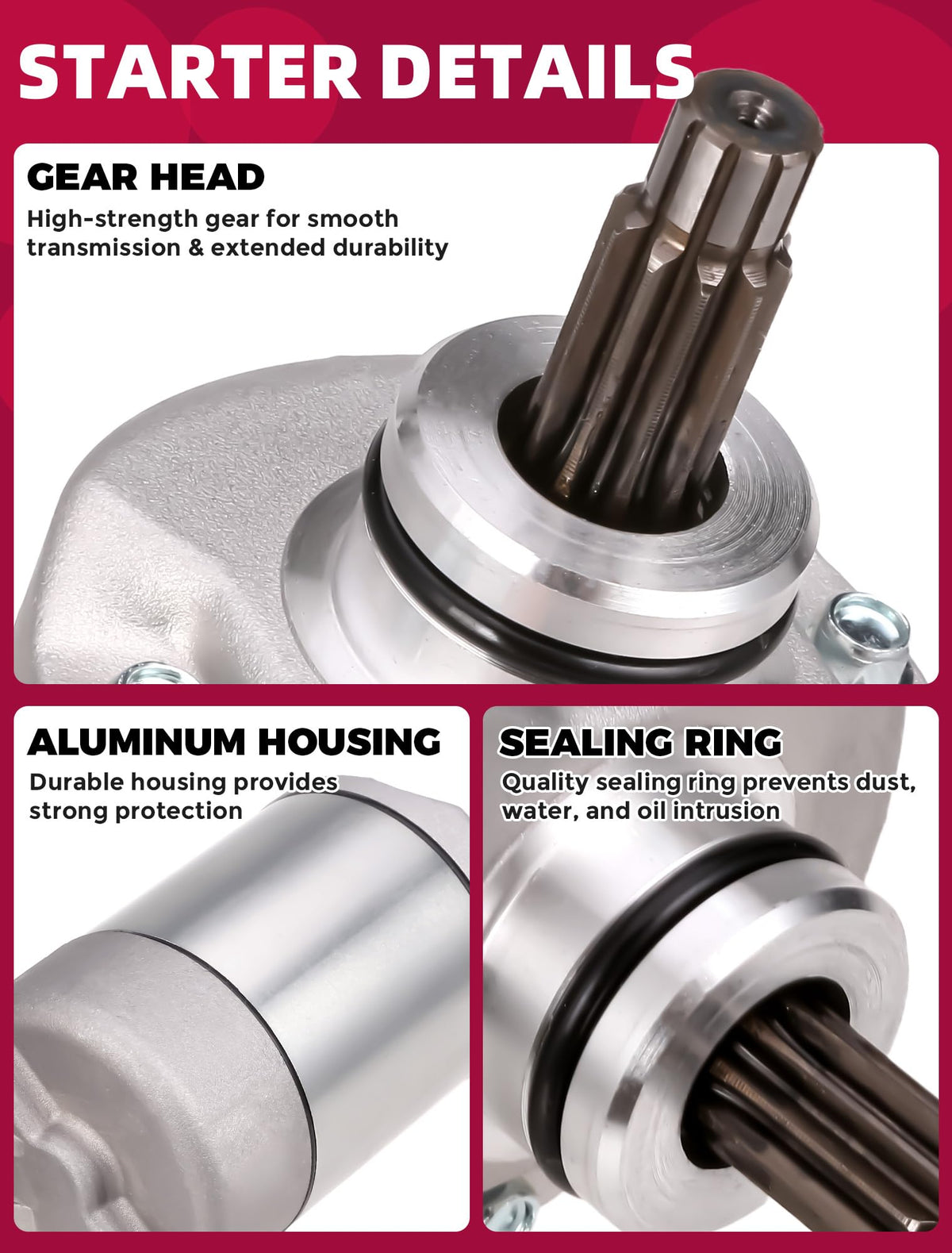 OLIFANT starter mounting points detail ensuring exact OEM-fitment and easy install