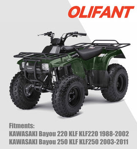 OLIFANT starter side mounting detail showing bolt pattern for easy fitment