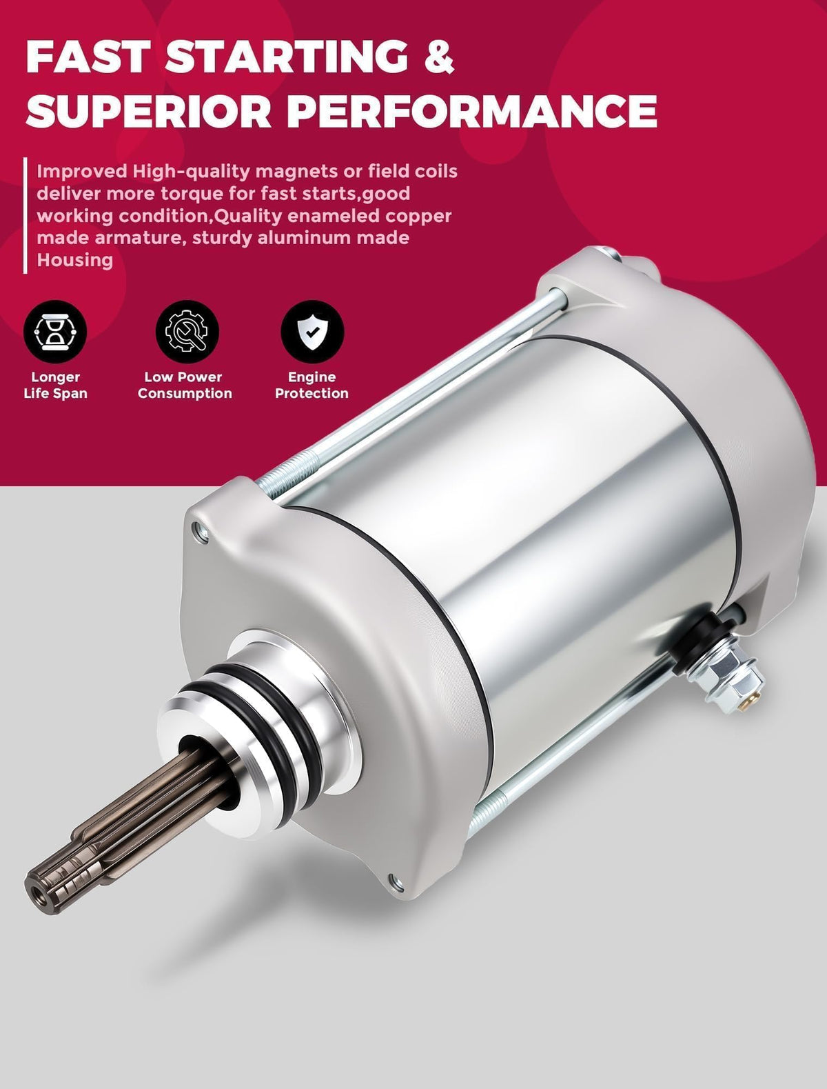 OLIFANT starter side terminals with corrosion-resistant benefit
