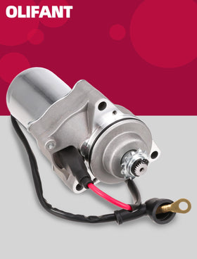 OLIFANT starter beside ruler showing compact, serviceable size