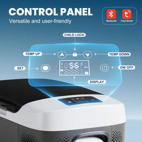 OLIXIS connected Bluetooth app screen showing remote temperature control benefit