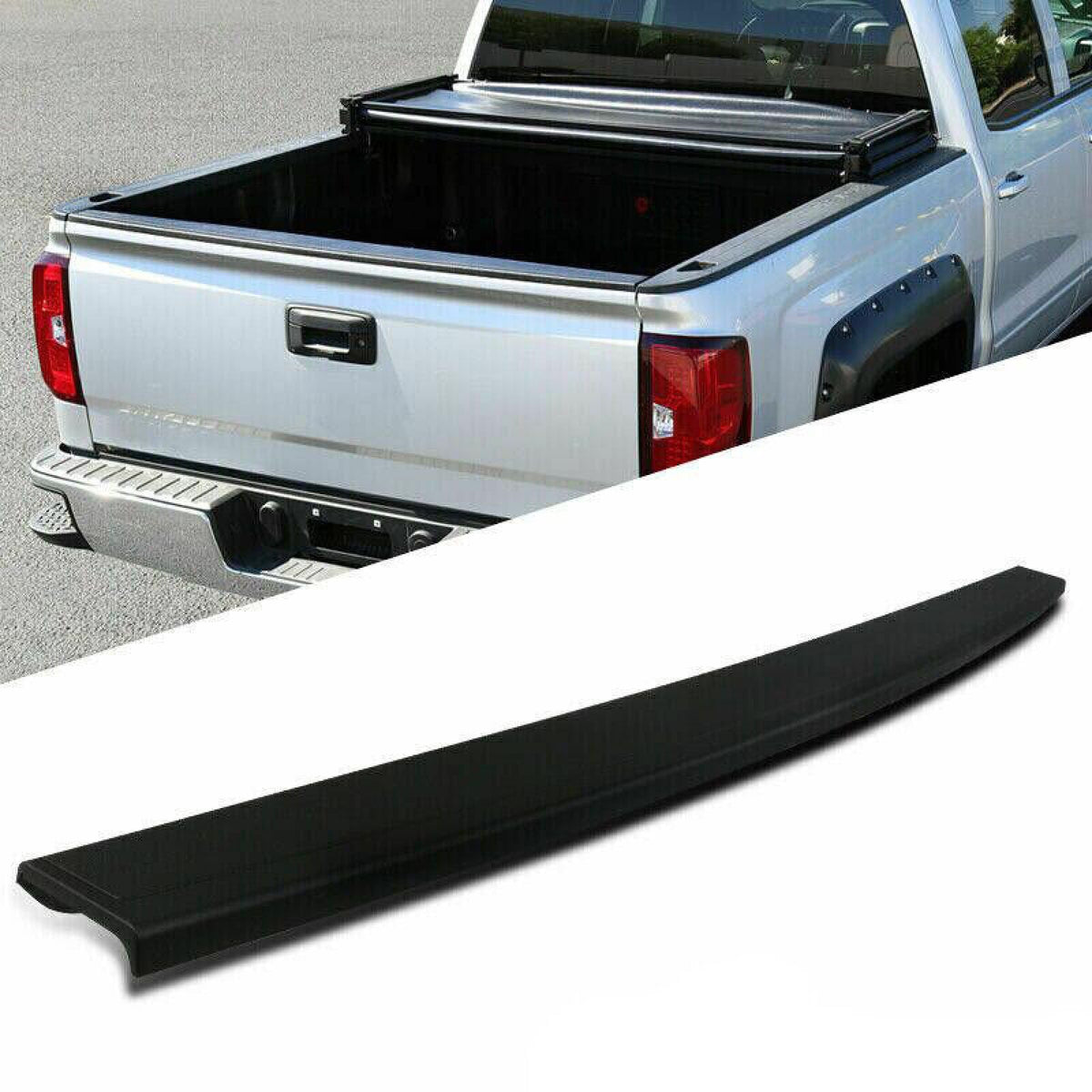 olltoz front view of tailgate cap showing precise fit and cleaner look