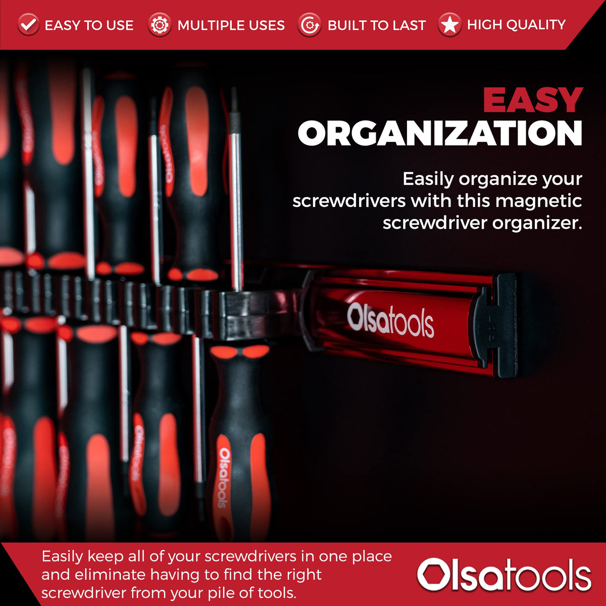 Olsa Tools foam backing close-up protecting surface and preventing scratches