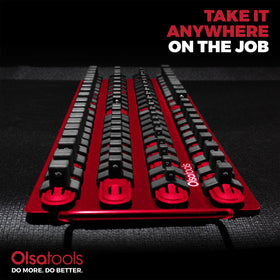 Olsa Tools holding a deep socket to show compatibility with deep and impact sockets