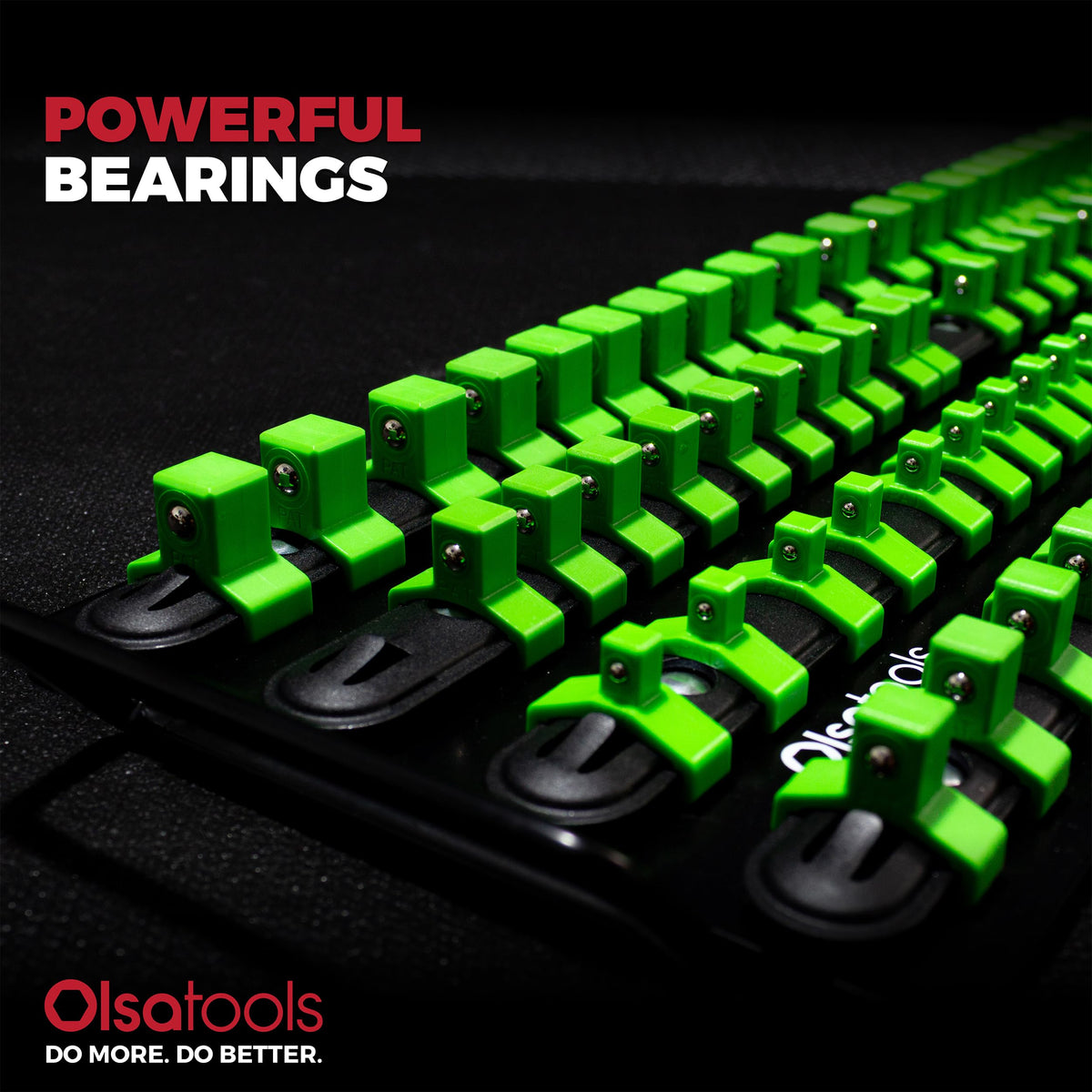 Olsa Tools side shot showing integrated handle for easy transport and carrying