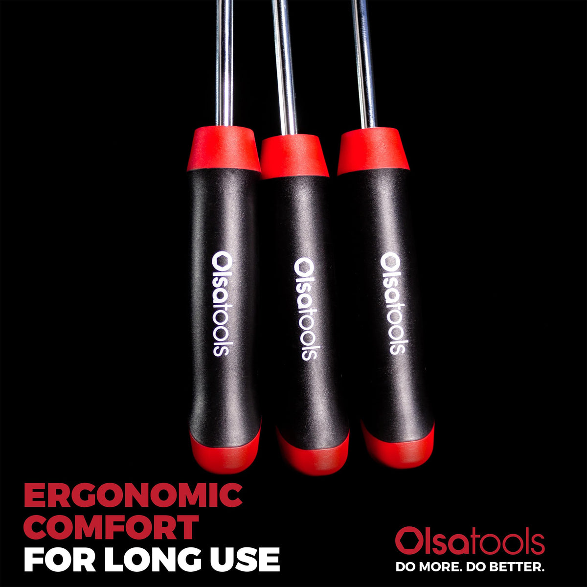Olsa Tools scale comparison next to wrench illustrating compact storage and toolbox-ready benefit