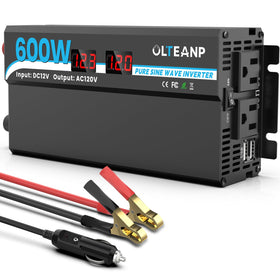 OLTEANP inverter front panel view showing controls and status for reliable power