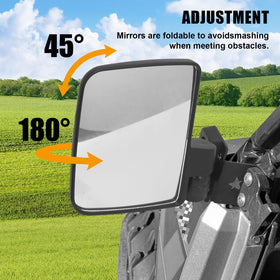 Omgro passenger extended arm demonstrating wider field of view