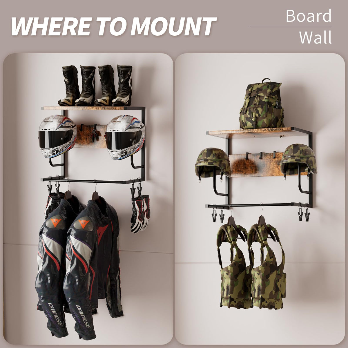 OMISRUIS clips and hooks close-up holding gloves and keys securely