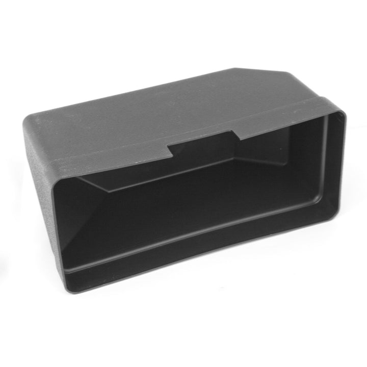 Omix-Ada front view glove box insert showing fit and clean finish benefit