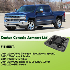 omoZone armrest lid installed in vehicle restoring interior appeal