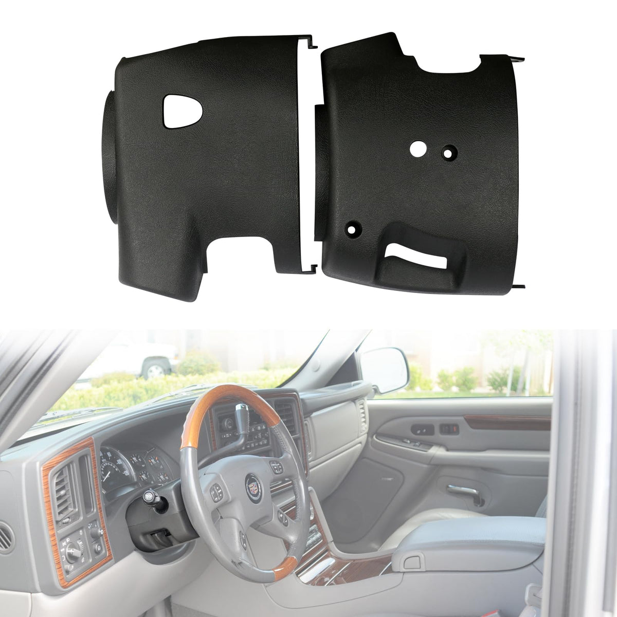 omoZone cover installed in vehicle dashboard demonstrating neat fit and protected wiring
