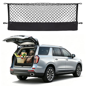 Omocyra front view showing cargo net packaging and model fit benefit