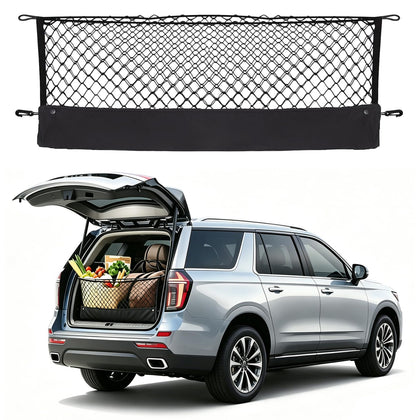 Omocyra front view showing cargo net packaging and model fit benefit