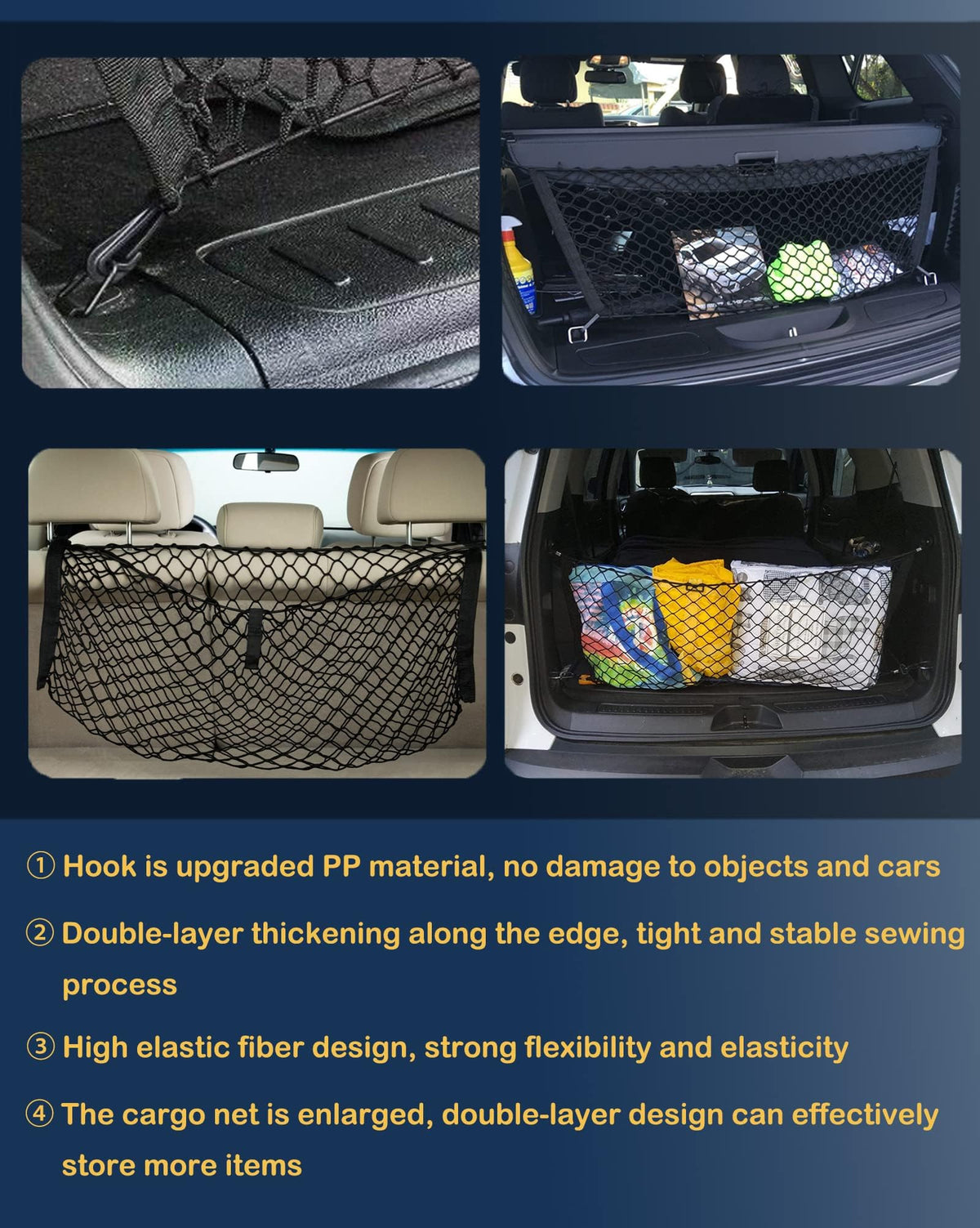 Omocyra installed in Jeep Grand Cherokee trunk keeping items secure benefit
