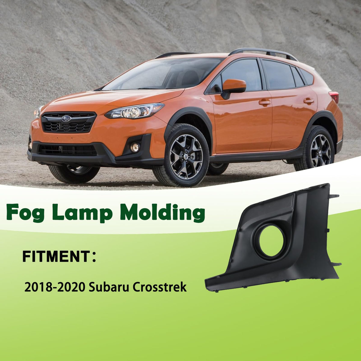 omoZone bezel fog light hole closeup illustrating precise cutout for lamp