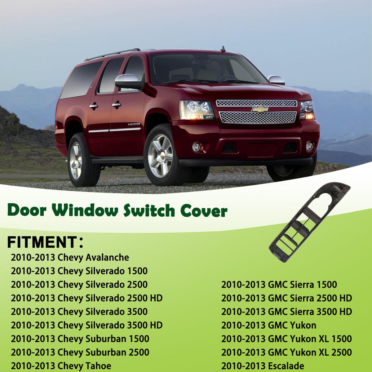 omoZone bezel installed on driver door providing refreshed look