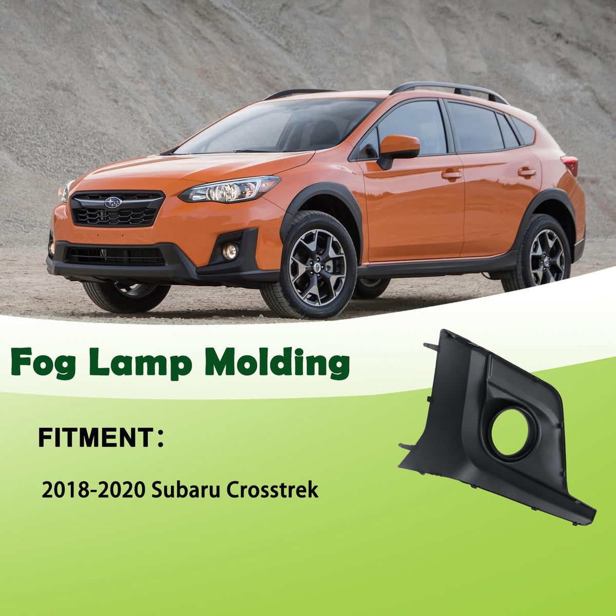 omoZone bezel mounted on Crosstrek bumper showing accurate alignment benefit