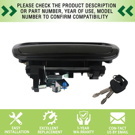 omoZone two keys and packaged handle ready to install for convenience
