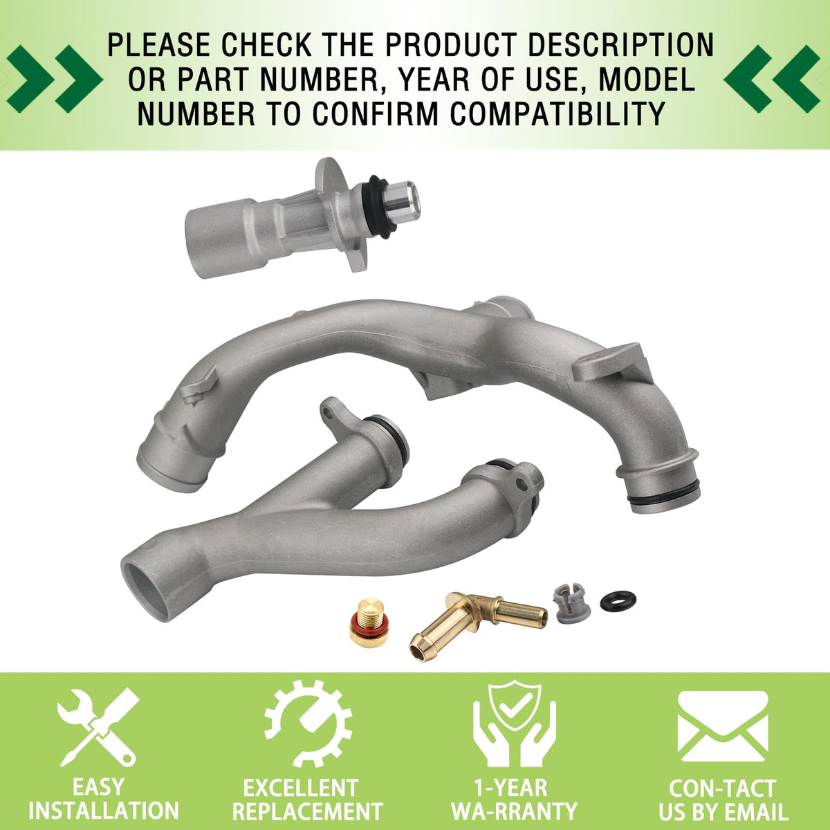 omoZone product label with replacement part numbers aiding verification