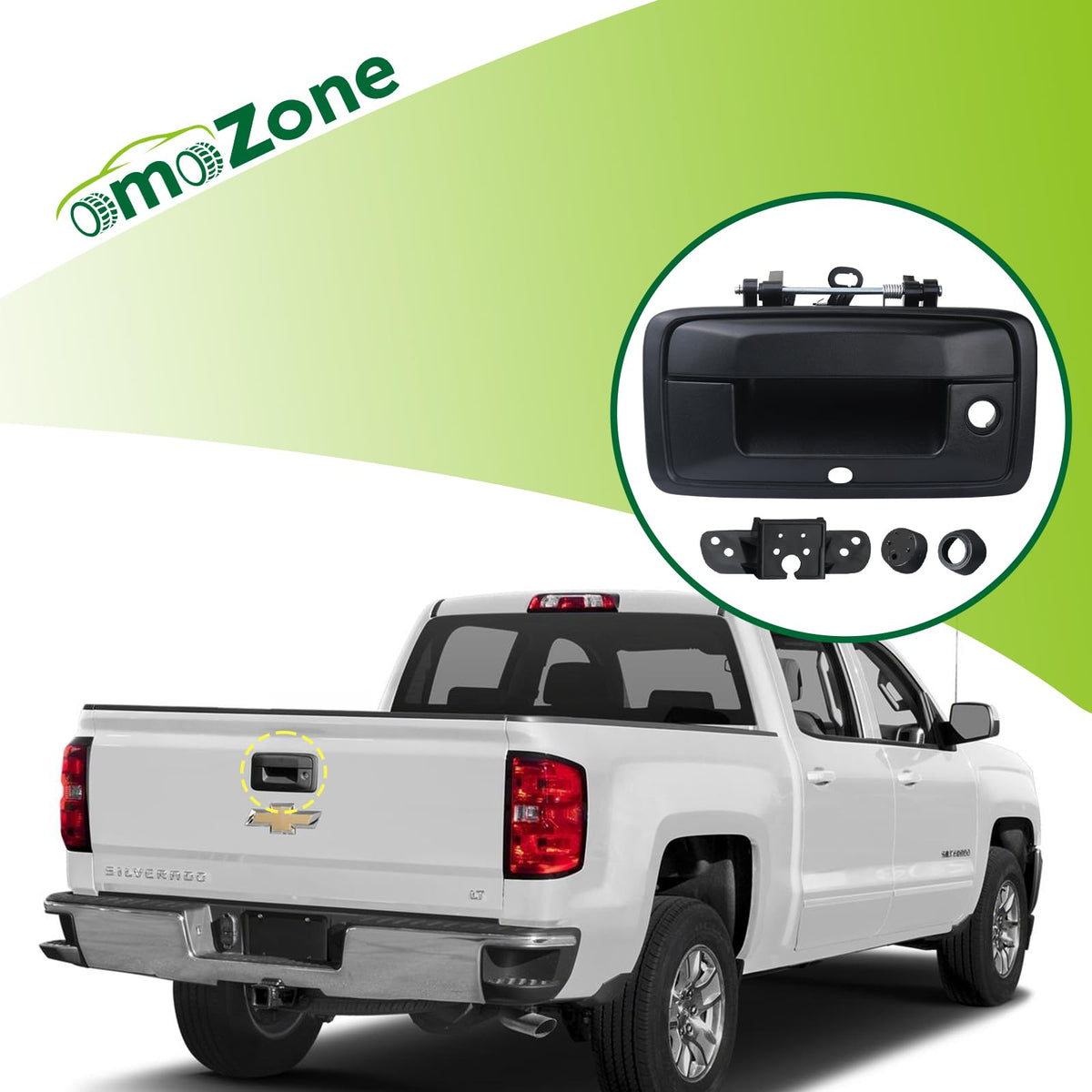 omoZone handle camera hole closeup highlighting accurate camera alignment