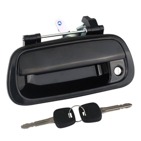 omoZone front view of tailgate handle showing fit and neat appearance
