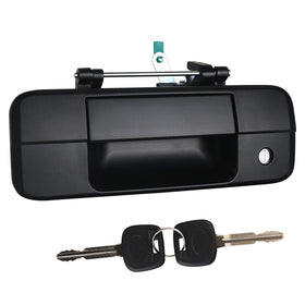 omoZone tailgate handle front view showing fit and finish, restores function