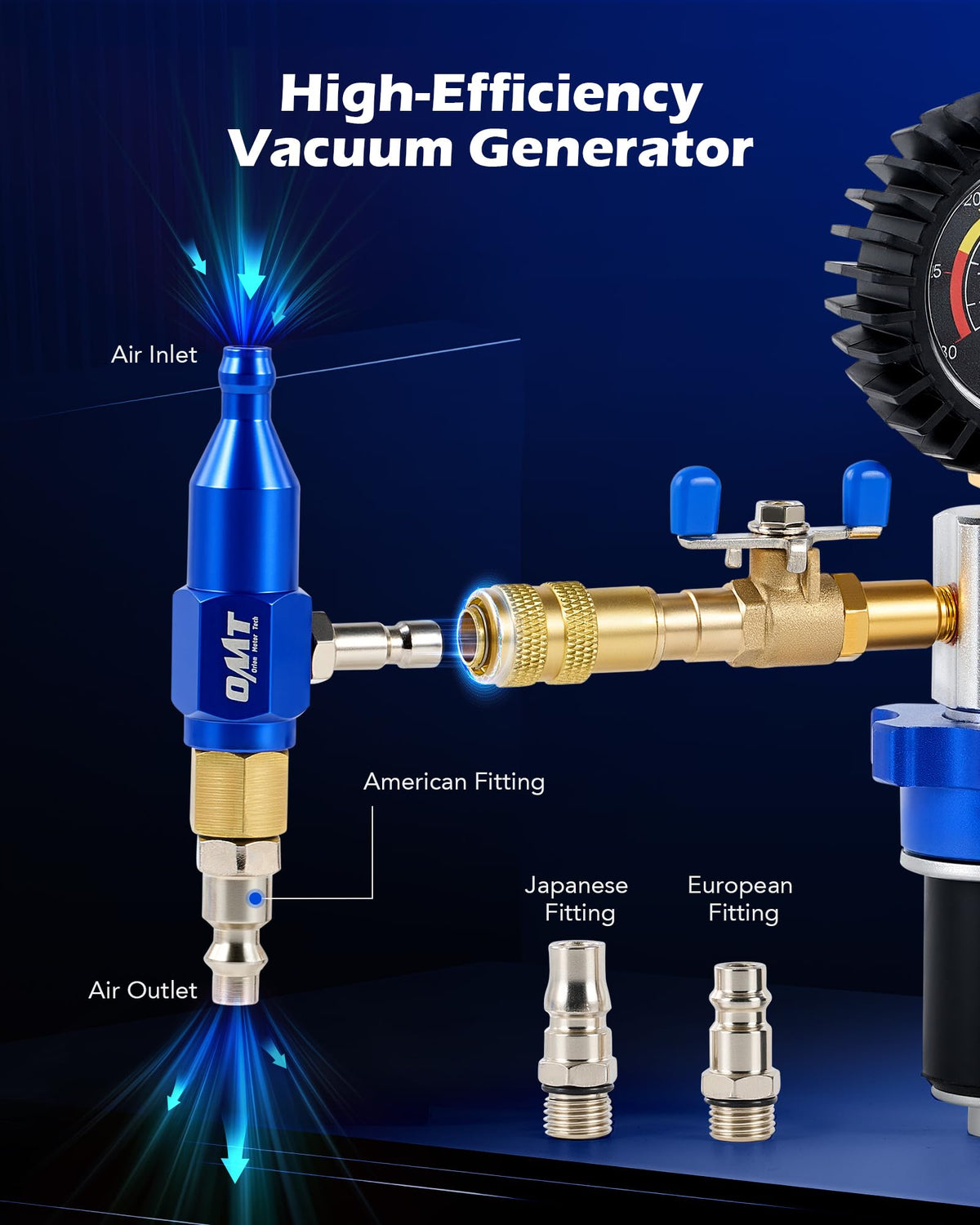 Orion Motor Tech kit attached to engine during refill demonstrating clean, mess-free operation