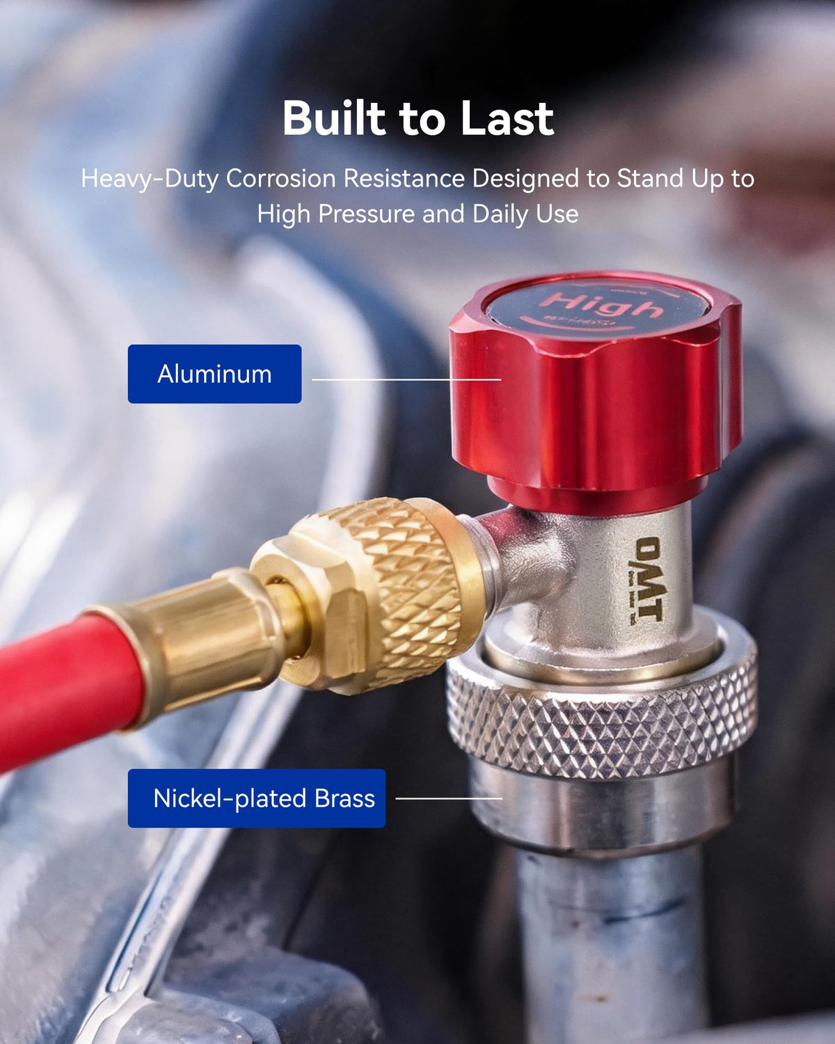 Orion Motor Tech couplers held in hand showing compact size and portability