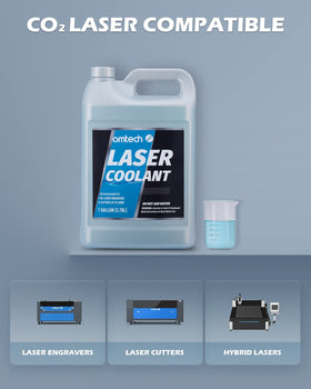 OMTech label close-up displaying formulation details and corrosion protection benefit