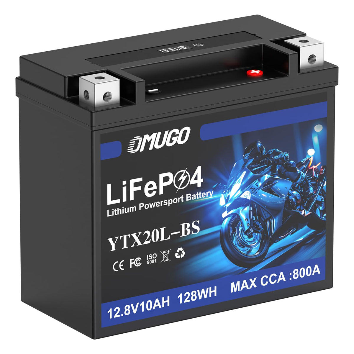 OMUGO battery splash test conveying IP65 water resistance protection