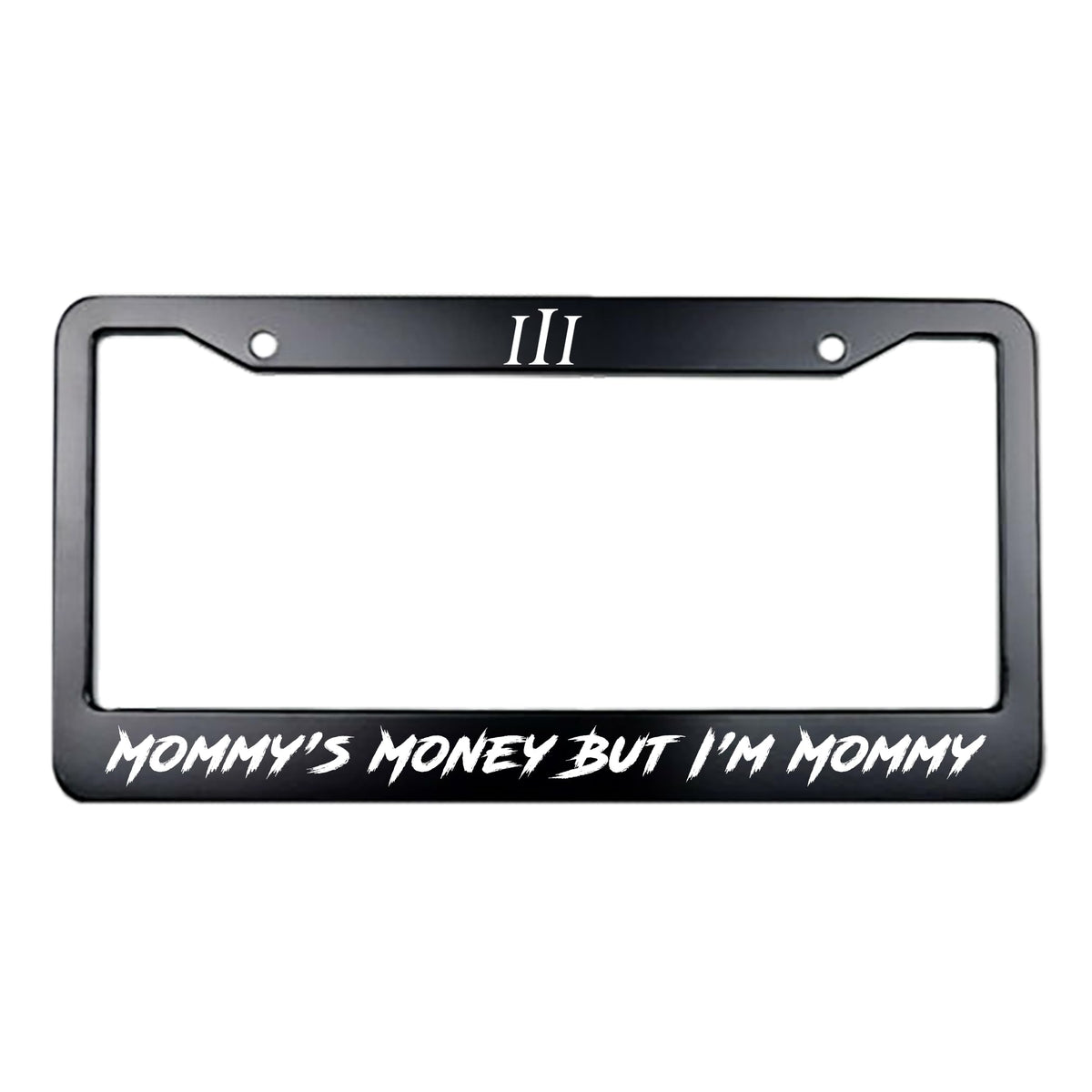 ON THREE RACING front view showing slogan and matte finish, durable and stylish