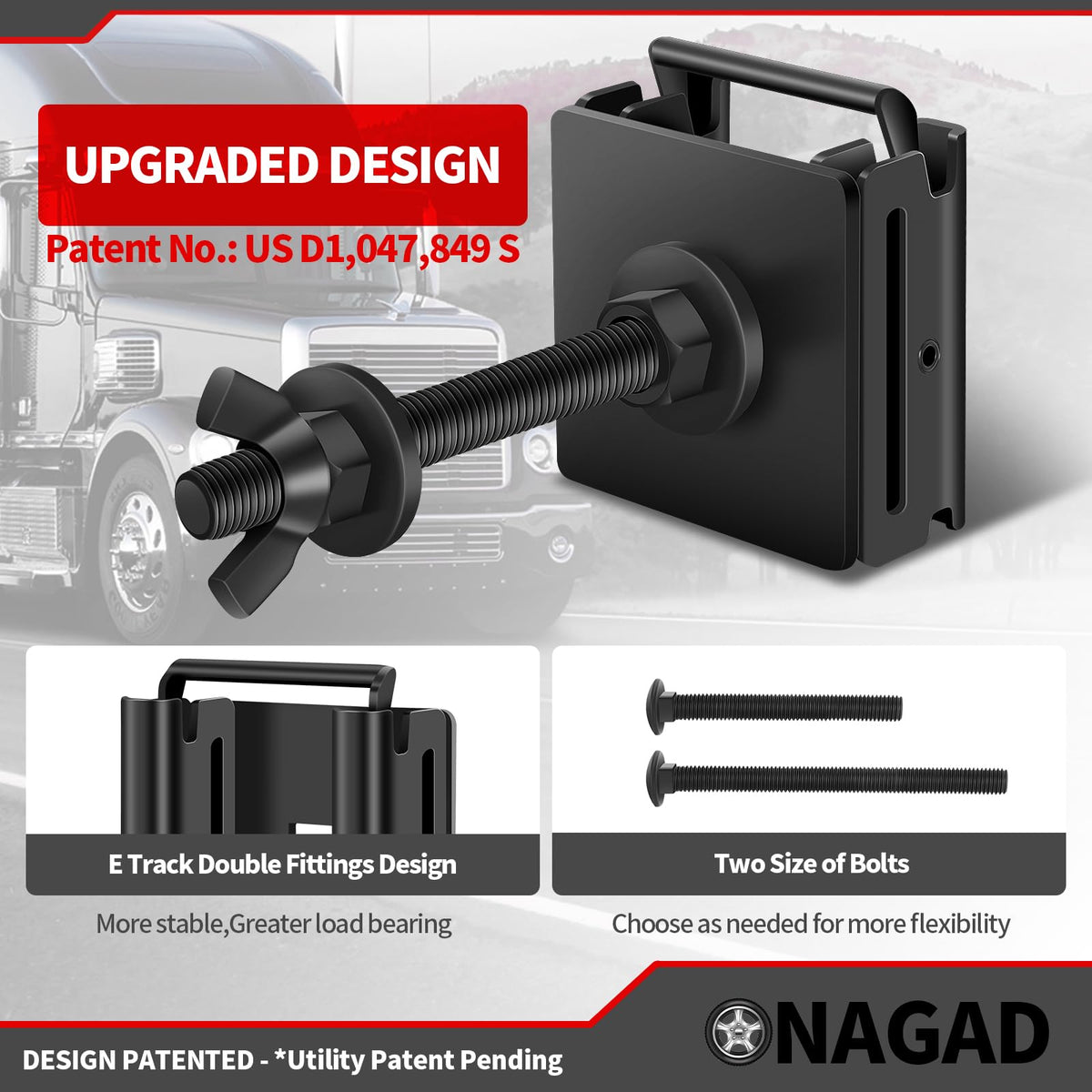 ONAGAD close-up of double-fitting showing reinforced contact and anti-wobble benefit