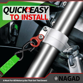 ONAGAD close-up red powder-coat finish demonstrating corrosion resistance